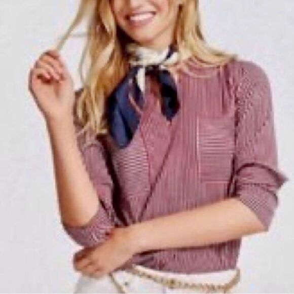 Cabi, red, white & blue striped “Franklin” tunic blouse. - Picture 5 of 5